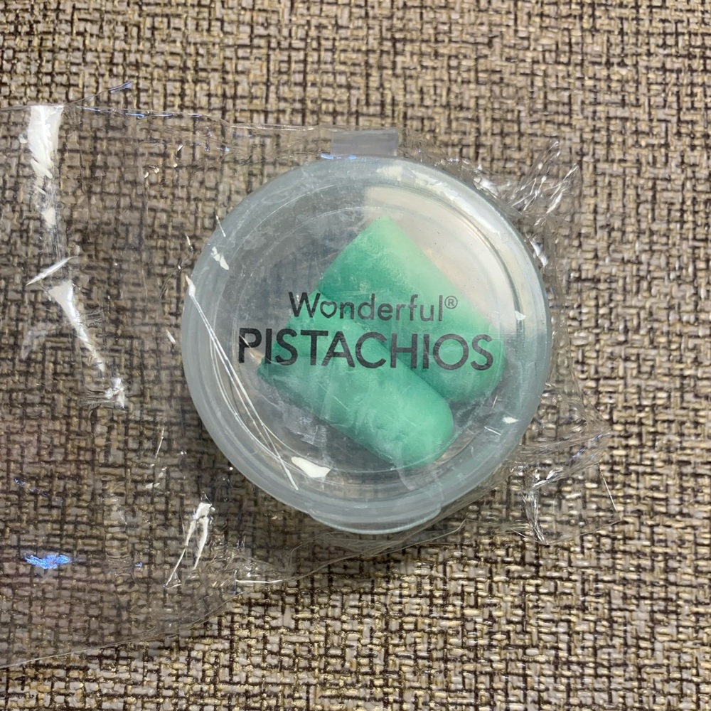 Promotional Wonderful Pistachios Foam Ear Plugs in case